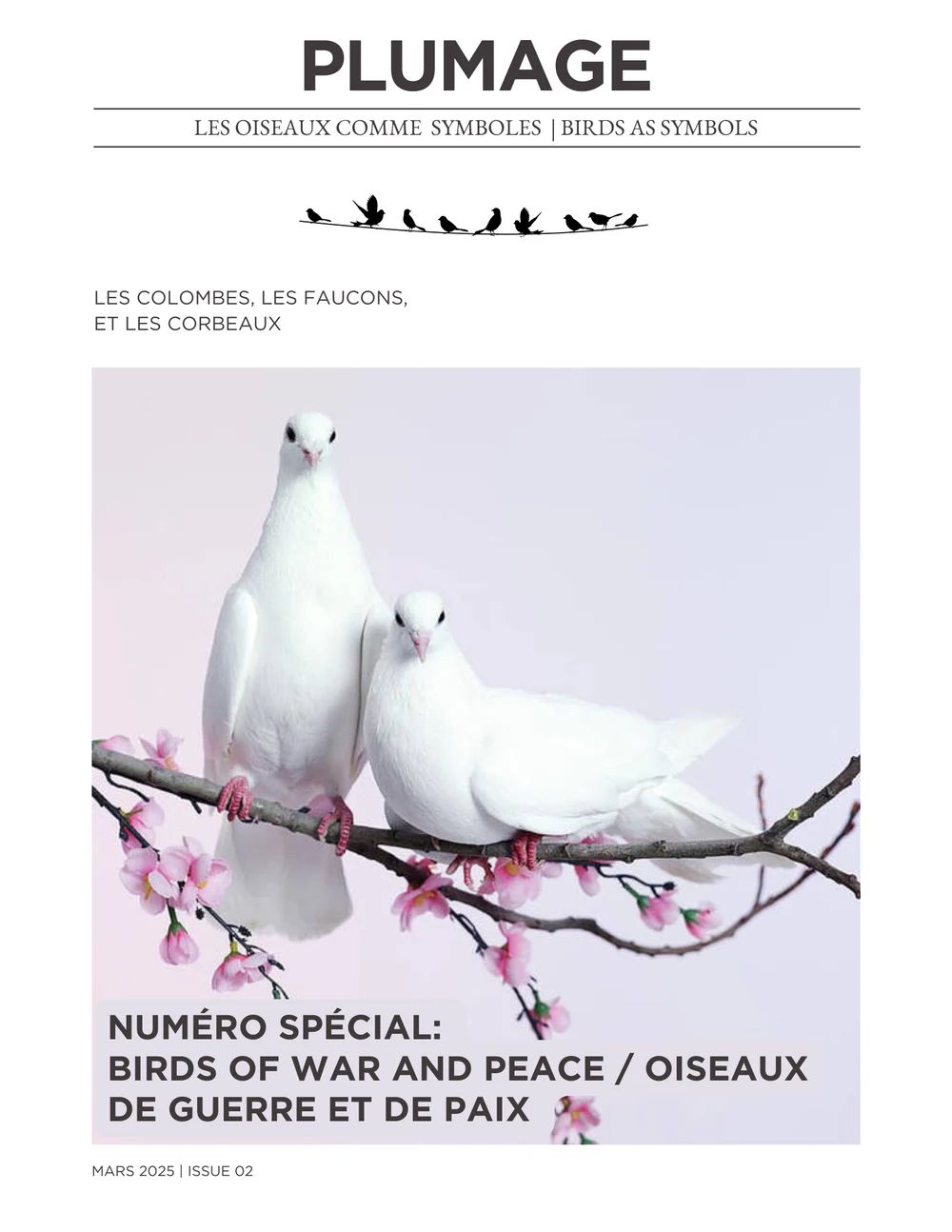 Cover of Plumage issue 02: Birds of War and Peace